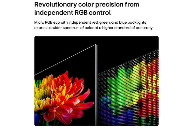 LG 100 inch LG Micro RGB evo AI MRGB95 4K Smart TV 2026 , 100MRGB95BU